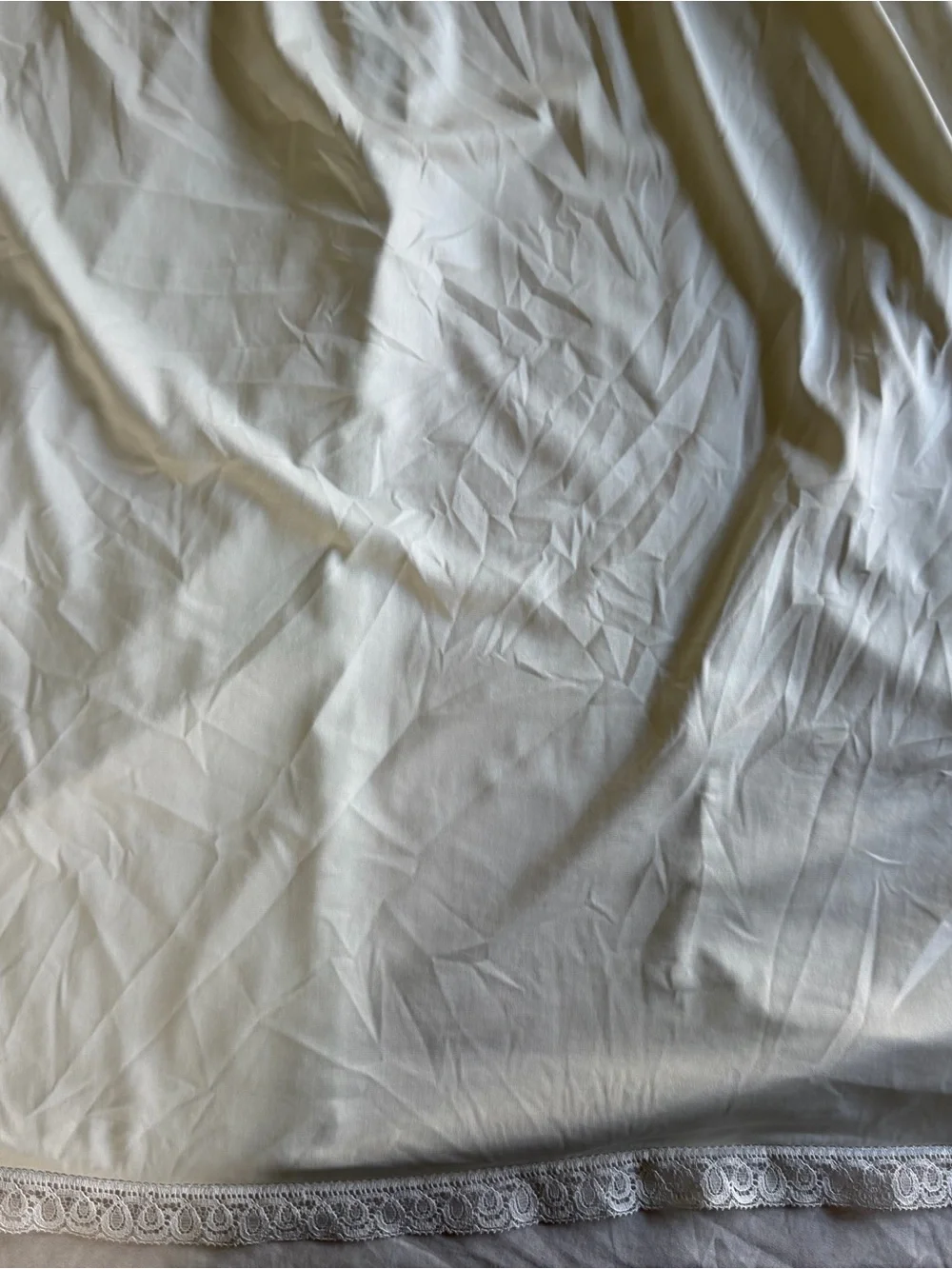 1960s Maternity Nightgown with Baby Blue Accents - Picture 3 of 7